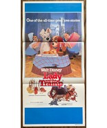 *Walt Disney&#39;s LADY AND THE TRAMP (1955) Australian Daybill Poster VF- C... - £39.50 GBP