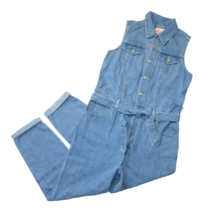 NWT Levi&#39;s Taper Jumpsuit in In A Snap Belted Sleeveless Denim Jean Cove... - £63.94 GBP