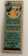 Vintage Columbia Cleveland Ohio Matchbook Rainbow Cafe C Carter Striker ... - $19.01