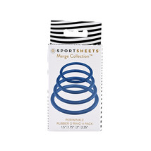 Sportsheets Merge Collection Periwinkle Rubber O-Ring 4-Pack - £14.31 GBP