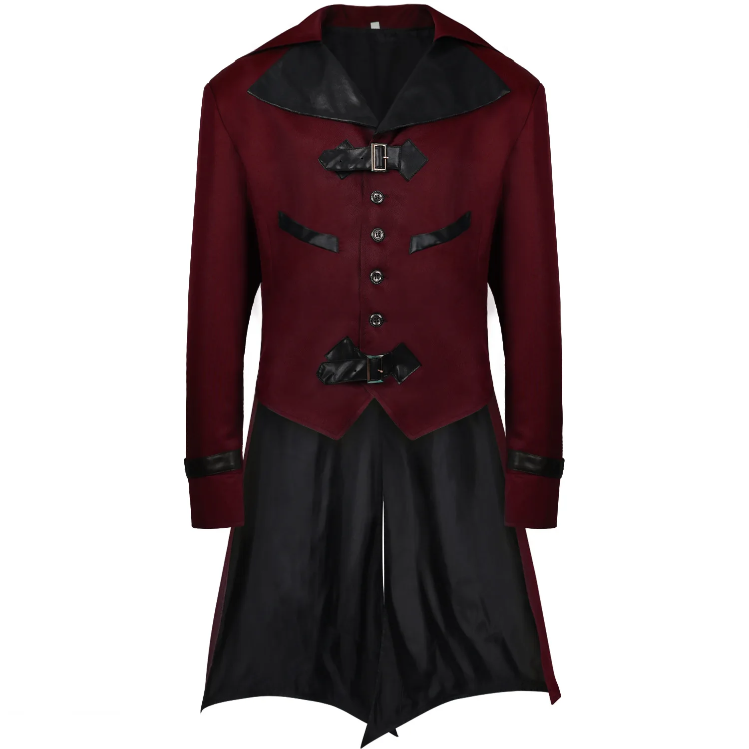 Mens Medieval Steam Victorian Tailcoat  Costume Renaissance Pirate Vampire Jacke - £270.44 GBP