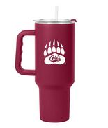 Montana Grizzlies Tumbler Maroon Silver 40 oz NCAA Flipside Powder Coat - $74.26 CAD