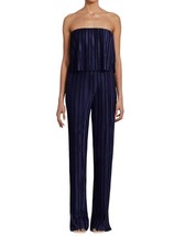 Amanda Uprichard collina off shoulder jumpsuit in Navy - size L - £118.23 GBP