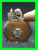 Vintage Evans Spitfire WWII Soldiers Petrol Lighter w/ Jerusalem Cross ~... - £89.58 GBP