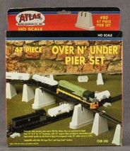 Vintage Toy Railroad ATLAS Box Set 47PC Oven N Under Pier Set HO Scale #80 - £14.28 GBP