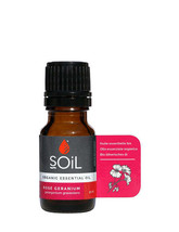 Organic Rose Geranium Essential Oil (Pelargoneum Graveolens) 10ml - £24.60 GBP