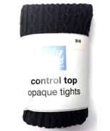 Liz &amp; Me Catherines Control Top Opaque Tights Black Plus Size 3x/4x - $365.00 MXN