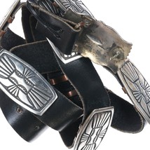 39&quot;-42&quot; Vintage Southwestern sterling concho belt - £621.10 GBP