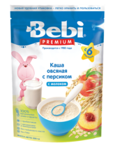 Bebi OAT PEACH 200g From 5 Months Milk Cereal for Babies Ziplock NO GMO ... - £7.89 GBP
