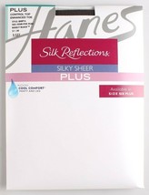 Hanes Soie Réflexions Soyeux Pur Barely Noir Grande Taille Pp 1P 2P 3P 4... - $111.71 MXN