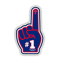 Philadelphia Phillies #1 Logo Baseball Fan Sticker Vinyl Decal (Style #5) - $4.50+