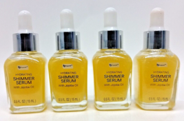 ( LOT 4 ) Hydrating-Shimmer Serum w/ JOJOBA OIL 0.5 oz (15 mL) Each Brand New - £23.29 GBP