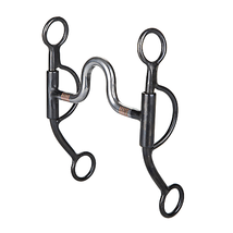 TABELO 5&quot; Thick Snaffle Offset Dee Bit with Copper Inlay - £64.24 GBP