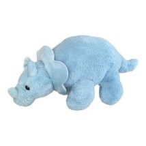 Kellytoy Baby Blue Dinosaur Triceratops Plush Stuffed Animal Toy - £6.27 GBP