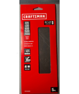 5 Pk Craftsman CMXZXGA8399 Assorted Grit 1/3 Sanding Sheets Fit 1/3 Shee... - $14.84