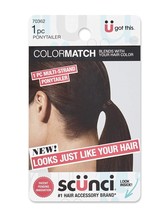 Scunci by Conair Color Match Multi-Strand Spandex Ponytailer For Brown Hair - £3.88 GBP