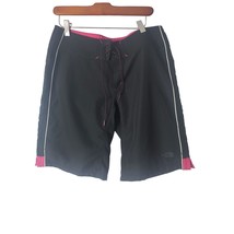The North Face Burmuda Shorts 8 Womens Black Pink Mid Rise Tie Closure - $18.70