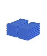 Huck Cleaning Towels Packs of 12 Reusable 16 x 26 Low-Lint Cotton Cloth Blue - $33.99