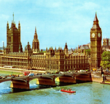 The Houses Of Parliament And Westminster Bridge London Postcard - £6.91 GBP