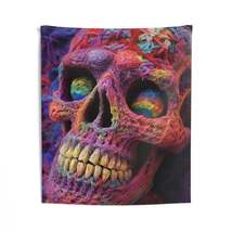 Crochet Skeleton Skull Halloween - Indoor Wall Tapestries - £32.15 GBP+