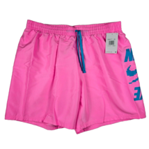 Nike Swim Digi Stack Breaker Men&#39;s XXL 7&quot; Shorts Trunks-Pink NESSD514-670 New - £21.10 GBP