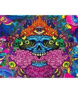 Tapestry Wall Hanging Colorful Psychedelic Cyclops 5 ft x 4 ft Whimsy Ho... - $17.99