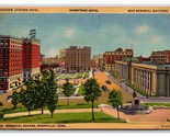 Memorial Square Nashville Tennessee TN UNP Unused Linen Postcard T20 - £3.07 GBP