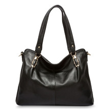 100% Genuine Leather Handbag Purple Women Shoulder Bag Fashion Tote Hobos Purse  - £97.26 GBP