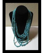 .925 DTR 9 Strand Turquoise Necklace N059 - €76,57 EUR