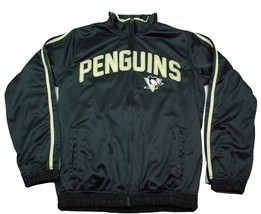 Pittsburgh Penguins G-III NHL Team Logo Full Zipper Satin Hockey Jacket - £35.40 GBP