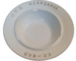 Uss Kearsarge CVA-33 Vintage Ceramica Posacenere Fukagawa Ceramiche - $22.49