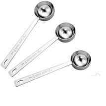 Stainless Steel 1 Tablespoon Measuring Coffee Scoop Spoon, Set Of 3 - £10.19 GBP