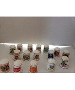 Franklin Mint 1980 Country Store Porcelain Thimble Collection 10 Thimbles - $80.00