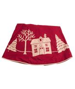 Peaceful Village Embroidered Christmas Tree Skirt 54 inches Across - €10,96 EUR