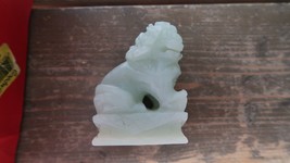 Antique Carved JADE FOO DOG Statue 3&quot; - £93.42 GBP