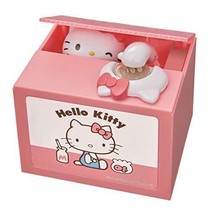 Shine Hello Kitty Bank Piggy Bank Coin Box Sound Gimmick Moving Figure J... - £30.35 GBP