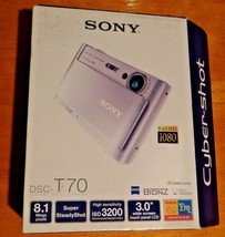 Sony DSC-T70 8.1MP Digital Still Camera - Black Brand New Opened Box Great Gift - £281.25 GBP