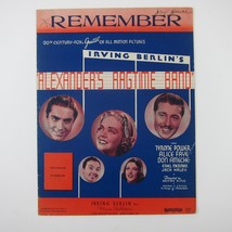 Sheet Music Remember Alexander&#39;s Ragtime Band Irving Berlin Antique 1925 RARE - £15.95 GBP