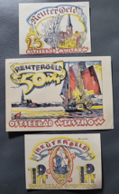 3) Antique German Ostseebad Wustrow Banknotes from 1922 - £7.57 GBP