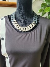 Zanzea Women&#39;s Solid Black Polyester Round Neck Long Sleeve Maxi Dress Size XL - £27.91 GBP