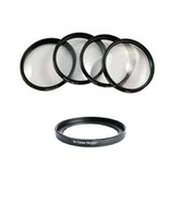 MACRO CLOSE UP Lens 4 Filter Kit + Ring Adapter for Canon PowerShot G1 X... - £23.89 GBP