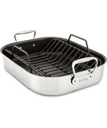 All-Clad 13 x 16 Large Stainless Steel Nonstick Roaster with Rack - $125.42 CAD
