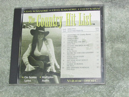 COUNTRY HIT LIST on screen lyrics Karaoke CD + G (case-7) - £7.00 GBP