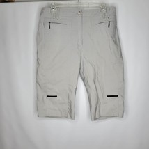 Jamir Sadock Knee Capri/Shorts Light Gray Nylon/rayon/spandex Size 12 - £19.64 GBP