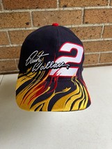 Rusty Wallace 2 Miller Lite Racing Adjustable NASCAR Chase Authentics Hat flames - £19.98 GBP