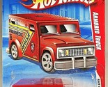 2010 Hot Wheels #184 Race World-City 4/4 ARMORED TRUCK Red w/Chrome 5 Sp... - $8.25