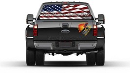 American Flag One Nation Under God  Rear Window Perforated Graphic  Decal Truck  - £40.66 GBP