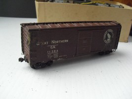 Worn Vintage 1950s HO Scale Kit Built Wood Metal Great Northern Box Car 5 3/4&quot; L - $21.78