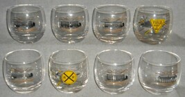 Set (8) MCM 1950s-60s 10 oz MEDIUM ROLY POLY Bar Glasses TRUCKING - BIG RIG - $69.29