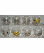 Set (8) MCM 1950s-60s 10 oz MEDIUM ROLY POLY Bar Glasses TRUCKING - BIG RIG - €59,31 EUR